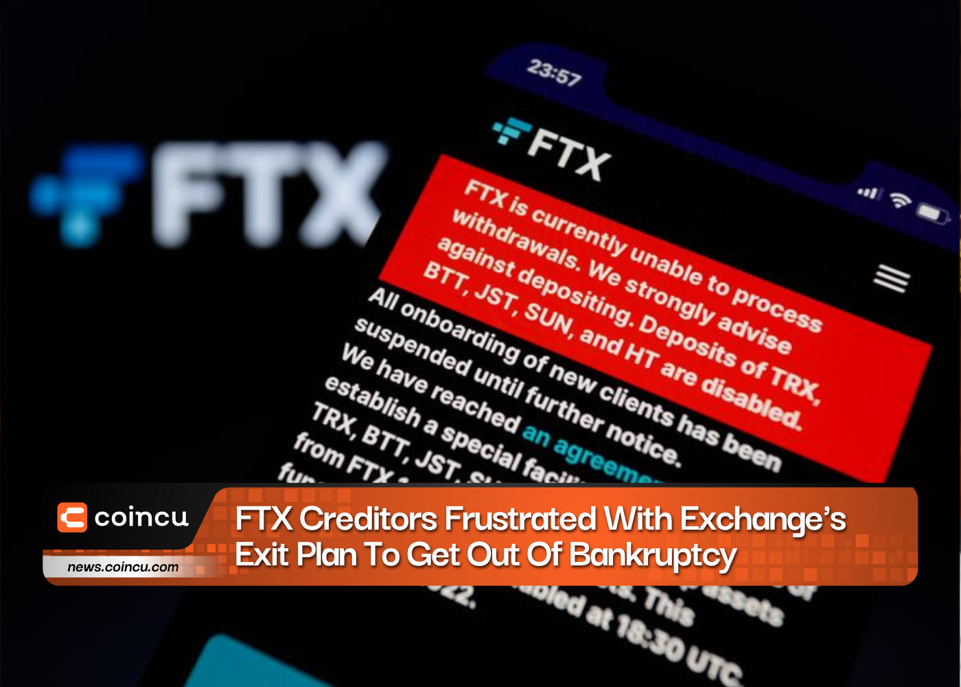 FTX Creditors Frustrated With Exchange's Exit Plan To Get Out Of Bankruptcy