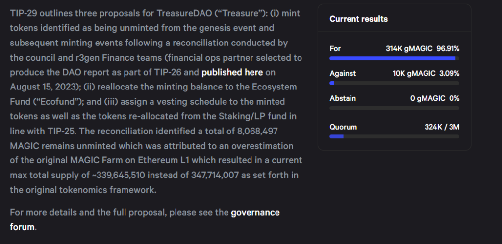 TreasureDAO has embarked on a pivotal decision-making process. 