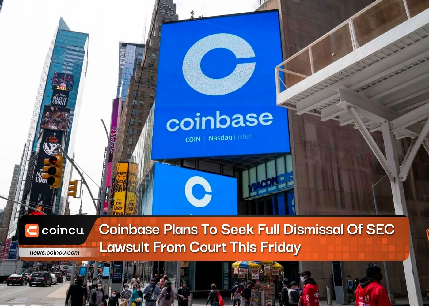 Coinbase Plans To Seek Full Dismissal Of SEC Lawsuit From Court This Friday