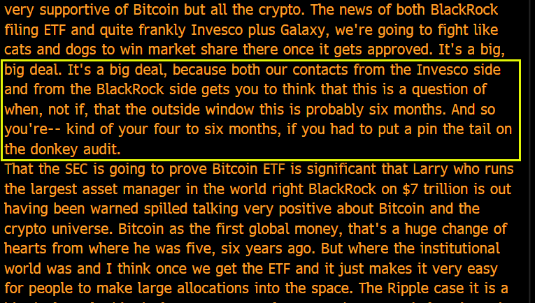 Bitcoin ETF-ի հաստատումը սպասվում է 4-6 ամսում, ասում են արդյունաբերության ներքին աղբյուրները