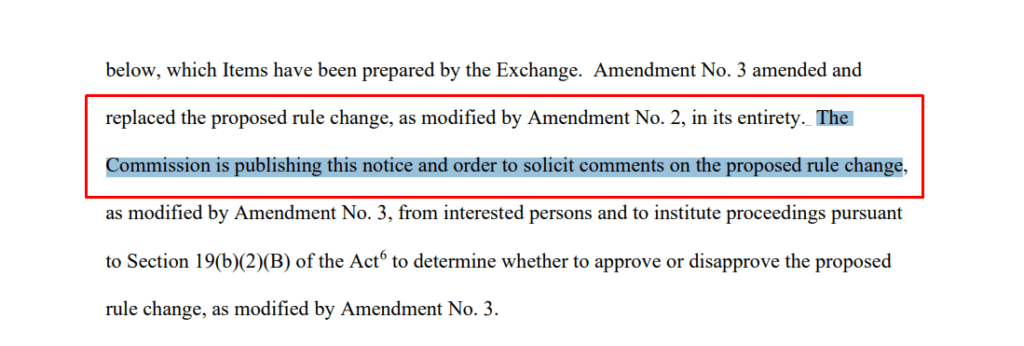 La SEC sollicite de nouveaux commentaires sur la proposition de modification de la règle de l'ETF Bitcoin ARK 21Shares