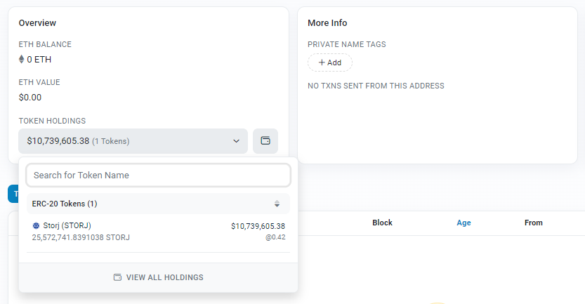 Three Fresh Whale Wallets Withdrew 34.9M STORJ ($14.44M) From Exchanges