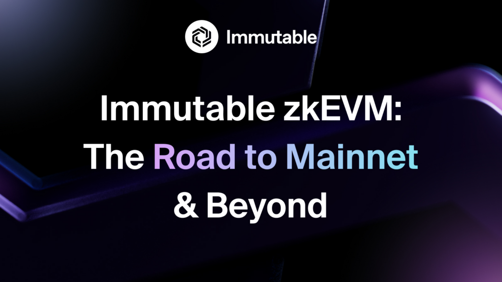 Immutable zkEVM Mainnet começará a ser lançado em dezembro de 2023