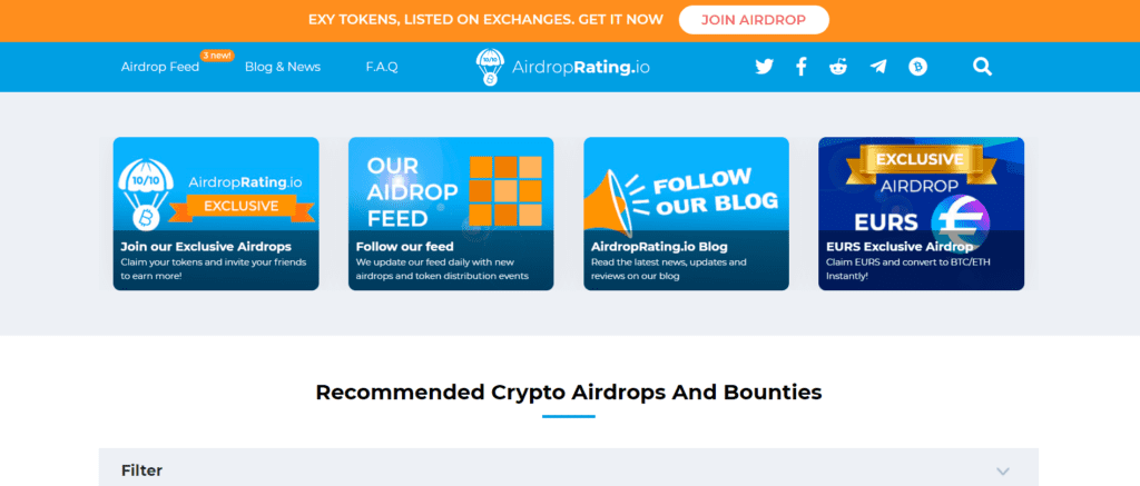 Top 9 Free Crypto Airdrop Sites Used By Elite Hunters