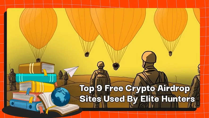 Top 9 Free Crypto Airdrop Sites Used By Elite Hunters