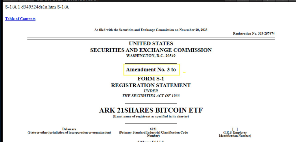ARK Resubmits Bitcoin ETF Prospectus, Igniting Market Speculation!