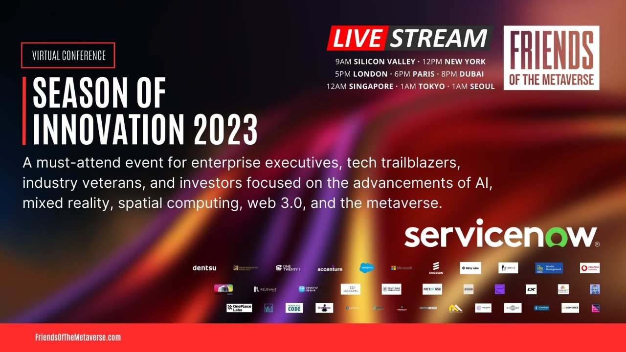 Friends of the Metaverse Unveils Season of Innovation 2023 Virtual Conference
