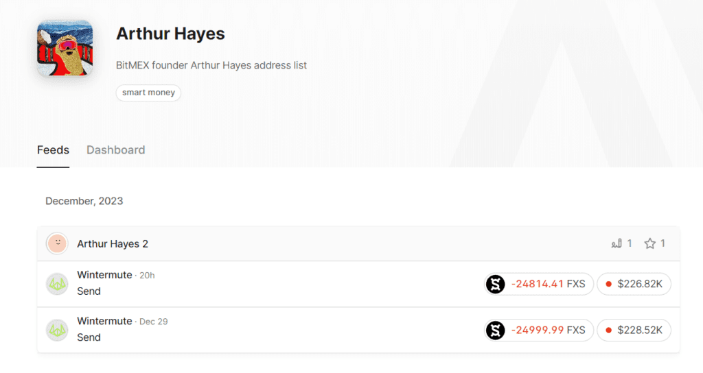 Arthur Hayes' $5M Losses Rebound to $12M GMX Glory!