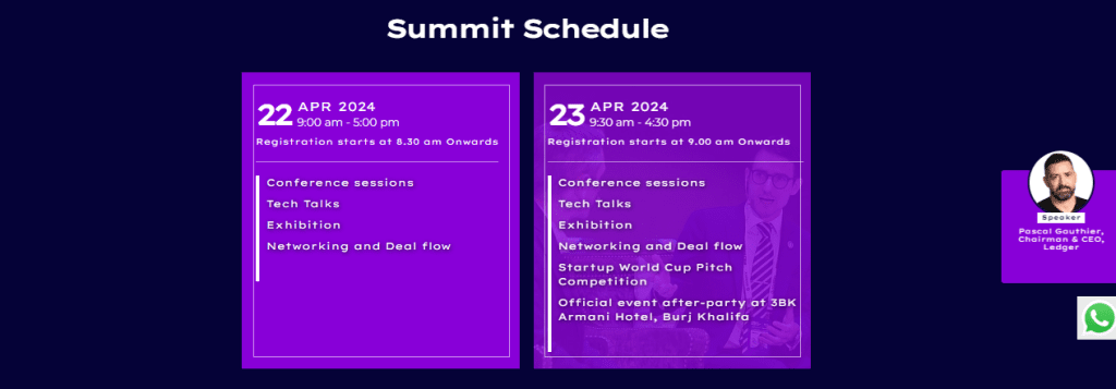 World Blockchain Summit Dubai on April 22-23, 2024!