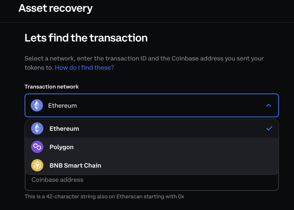 Coinbase Asset Recovery Tool Now Supports Asset Recovery On BNB Smart Chain And Polygon