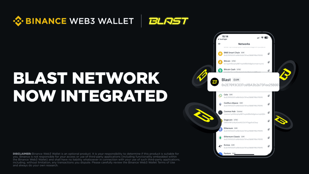 Binance Web3 Wallet Powers Up with Complete Blast Network Integration!