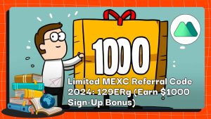 Limited MEXC referral code for the year 2024 is 129ERg. Using this code to create a new account to get $1000 sign-up bonuses.