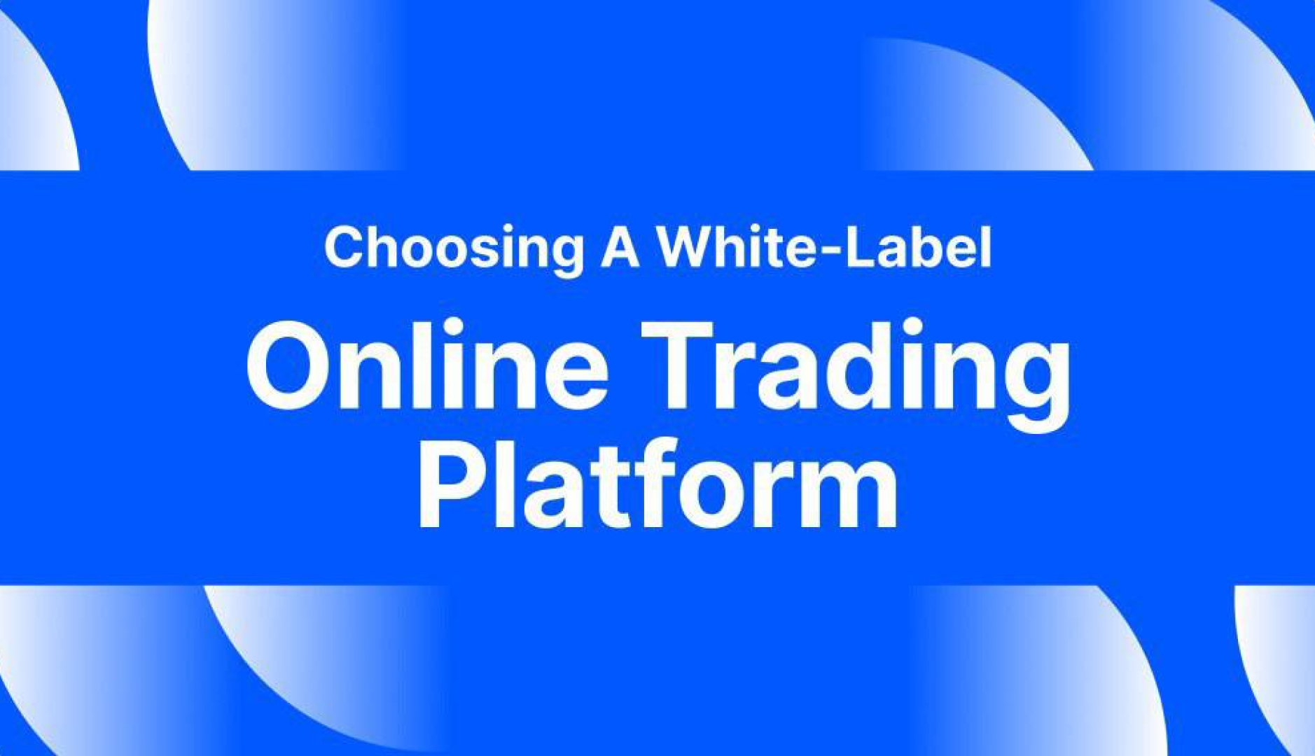 Escolhendo a melhor plataforma de negociação de marca branca para 2024