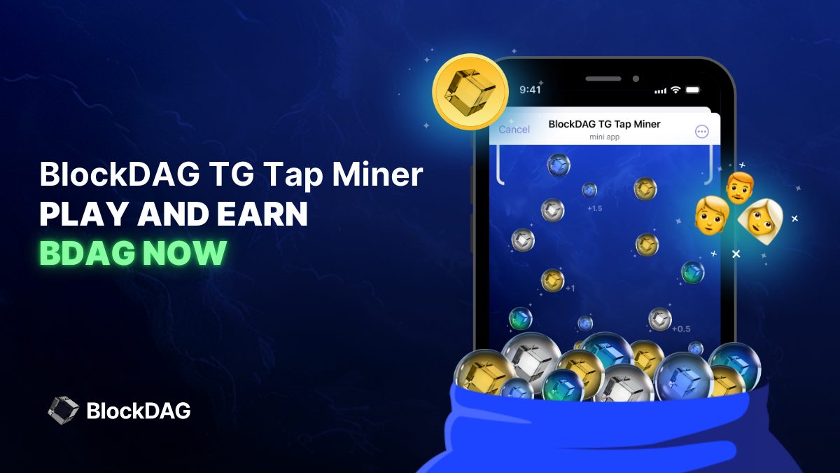 BlockDAG's TG Tap Miner P2E Game Sparks Excitement About 30,000x Profits as Ethereum Faces Market Challenges