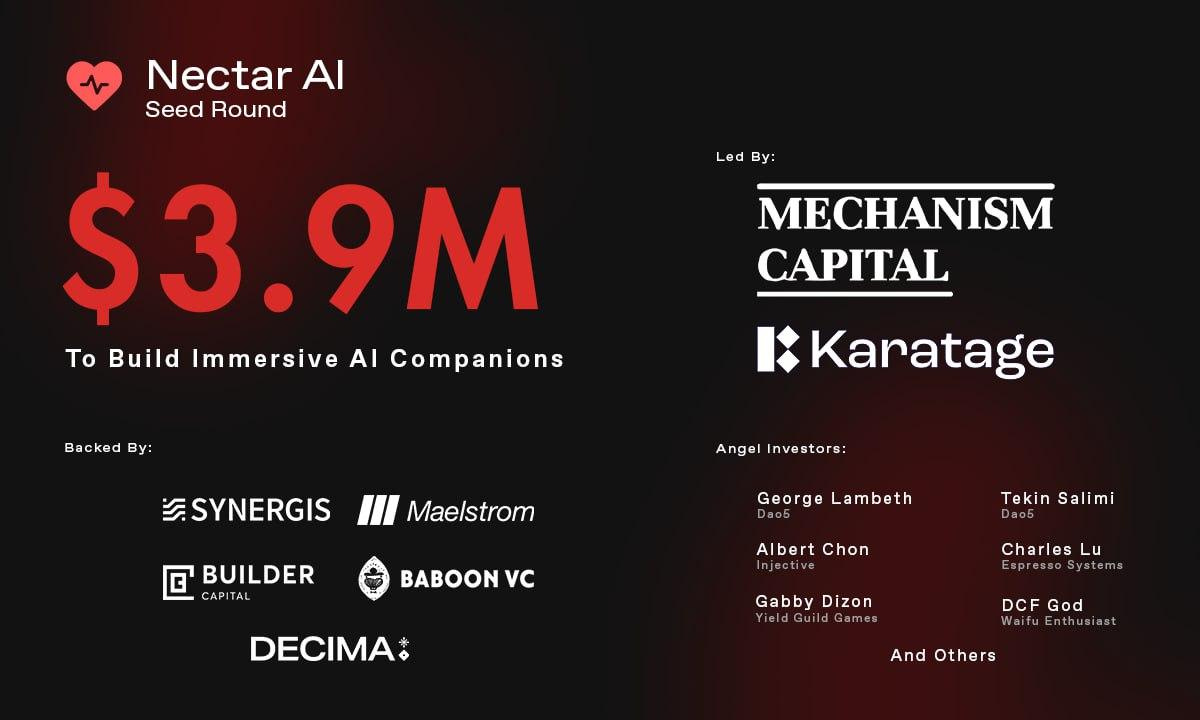 Nectar AI Raises $3.9M to Build Uncensored Immersive AI Companions