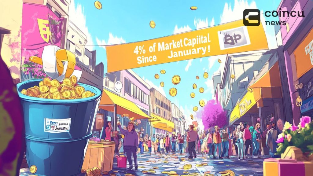 Spot Bitcoin ETF Inflows Reach 4% of Market Capital Since January