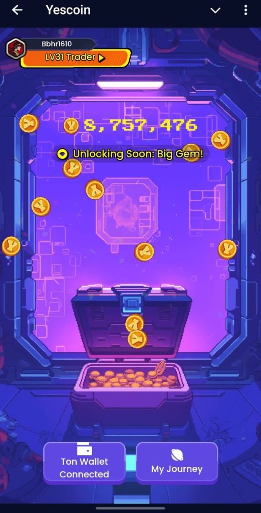 Yescoin Review: A Game With Unique Gameplay On TON Blockchain