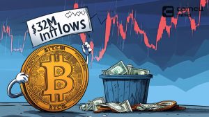 Bitcoin Spot ETF Inflows Drop to Weekly Low of $32 Million