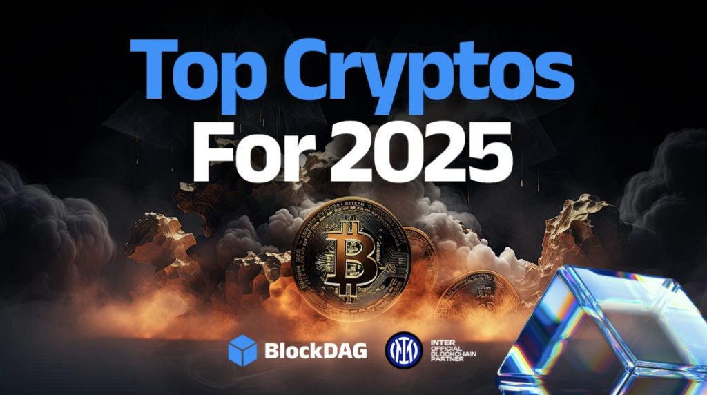 a group of cryptocurrencies with text overlay