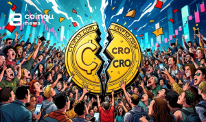 split crypto coin chaos art