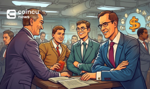 crypto firms banking cartoon