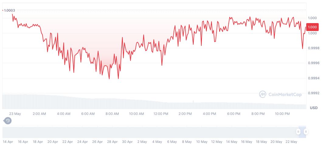 Trump-backed USD1 Stablecoin Sees $200 Million Move to Binance 1 world-liberty-financial-usd-daily-chart-11