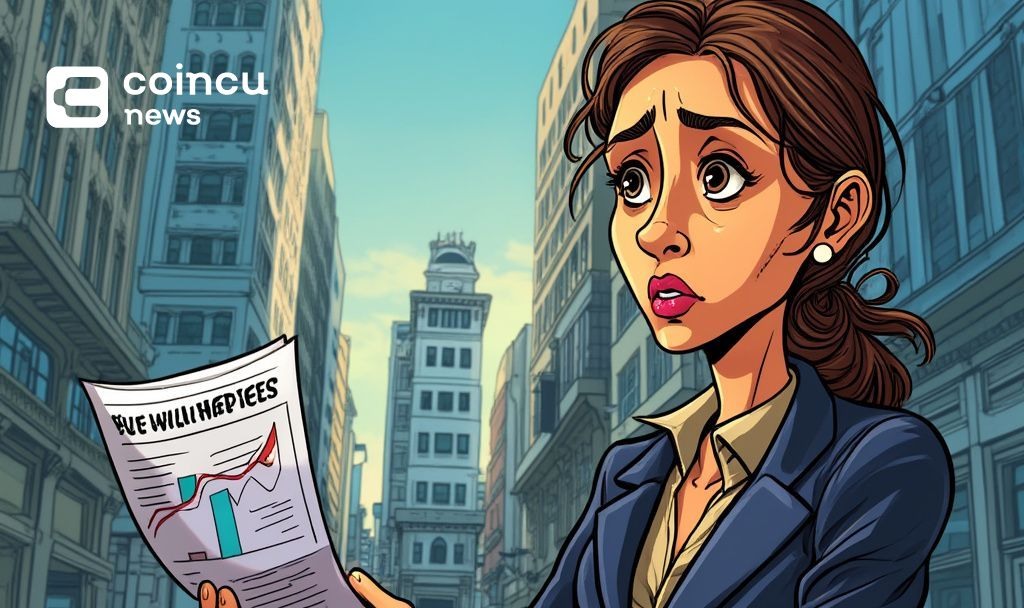 businesswoman reading jobless report