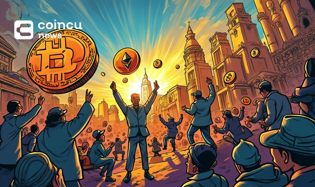 crypto market rise cartoon