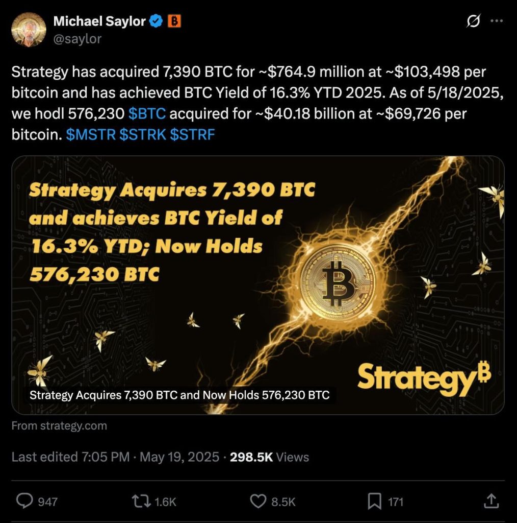 Market Overview May 19 – May 25: Bitcoin Breaks ATH, Legal Battles Heat Up 3 image 1 1