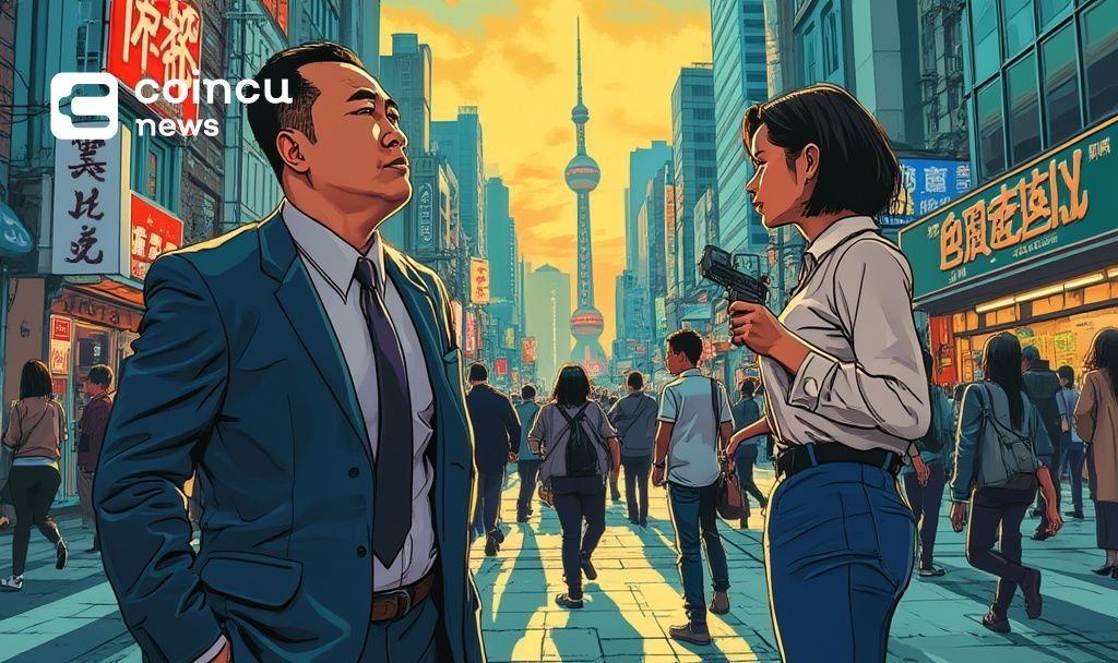 shanghai crypto bust cartoon