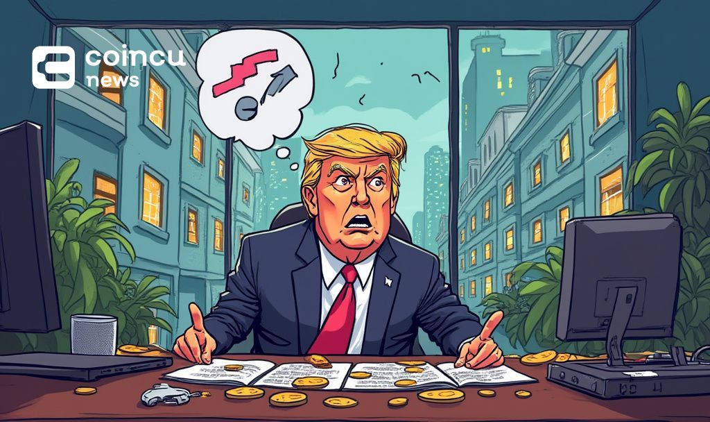 trump crypto loss cartoon