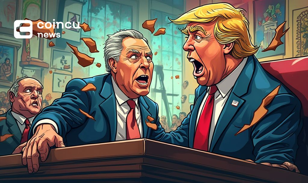 trump vs powell cartoon thumbnail