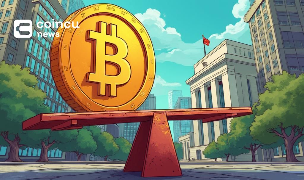 bitcoin seesaw federal reserve cartoon