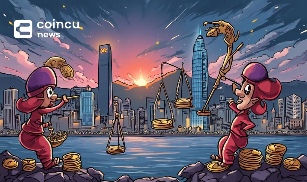 hong kong crypto cartoon scene