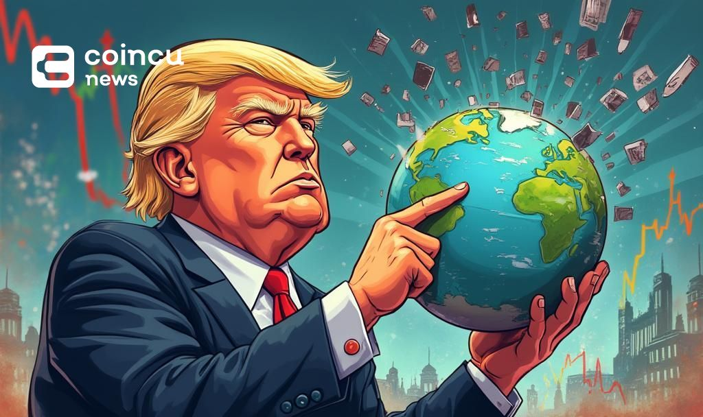 trump cartoon market chaos