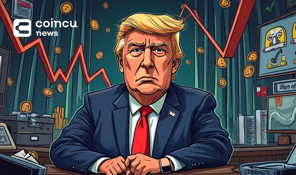 trump cartoon office crisis scene