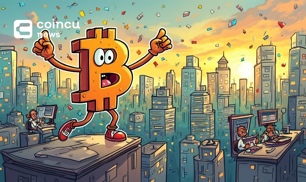 bitcoin success chart rise art