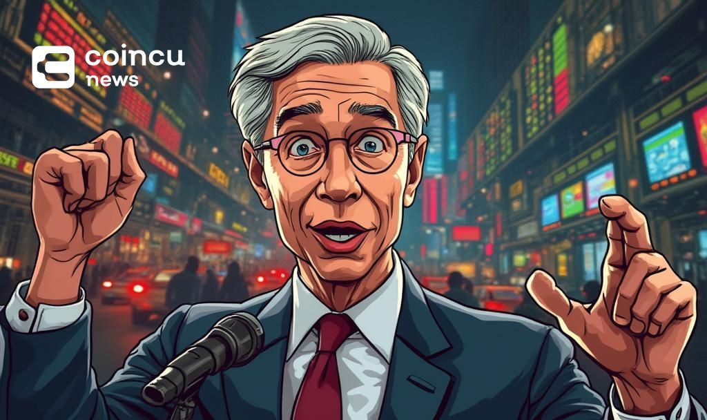 crypto news powell cartoon thumbnail