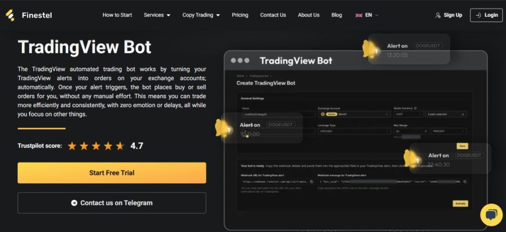 Finestel Rolls Out TradingView Bot and Custom Signal Bot to Boost Crypto Trading Automation 2 Finestel Rolls Out TradingView Bot and Custom Signal Bot to Boost Crypto Trading Automation