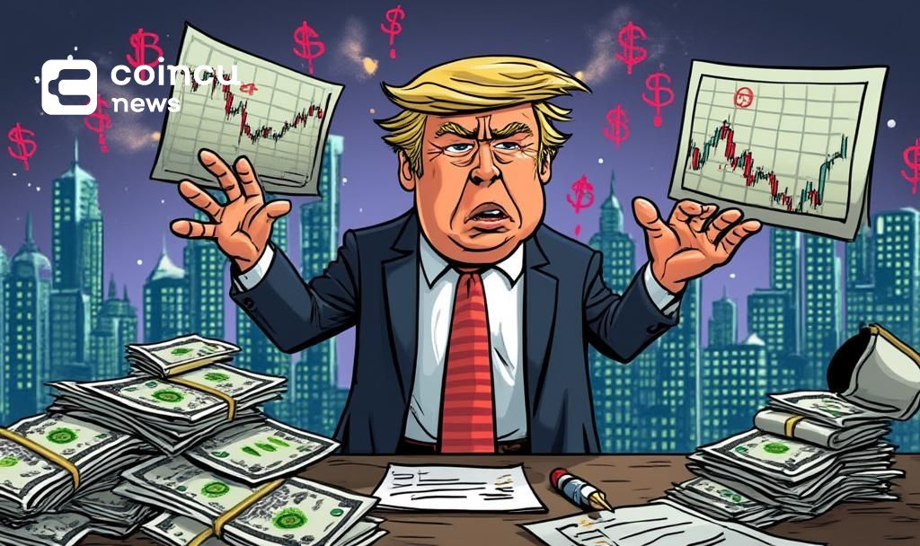 trump bearish charts cartoon
