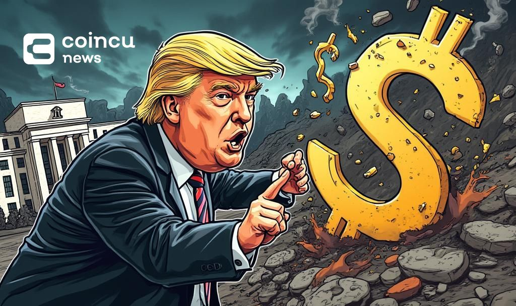 trump dollar decline illustration