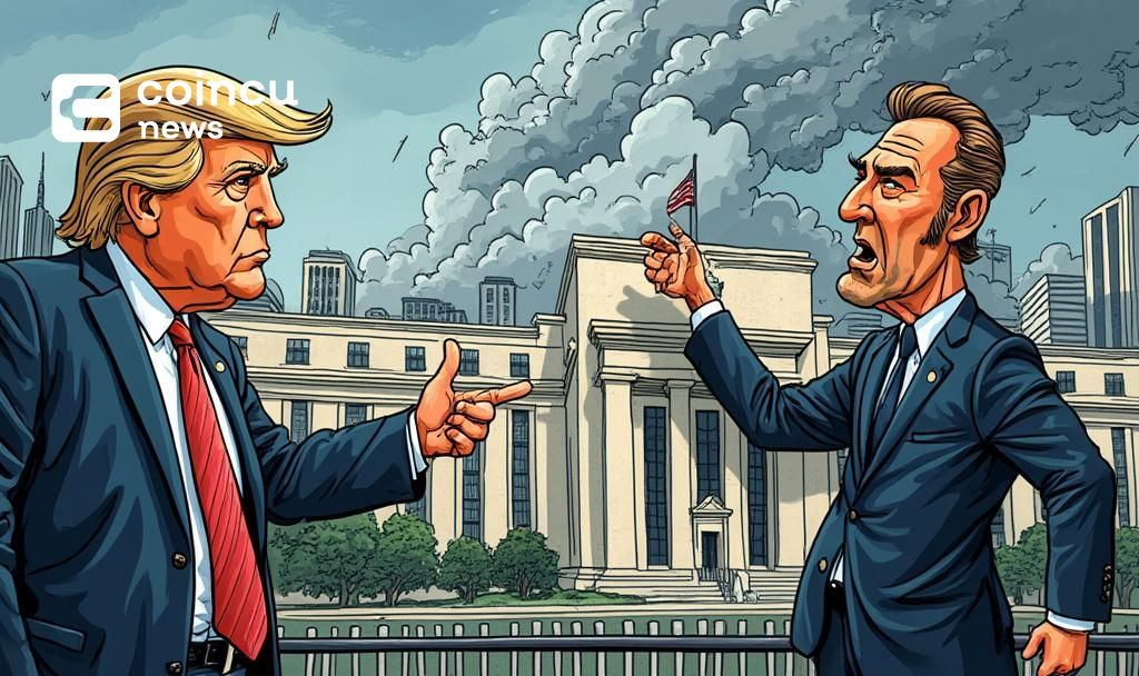 trump pensive federal reserve scene