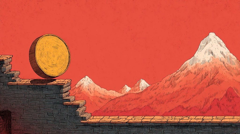 coincu A giant Solana coin balancing on a sturdy 170 brick wall b44c6e0f d749 42f2 9e59 5c7673bffdf0