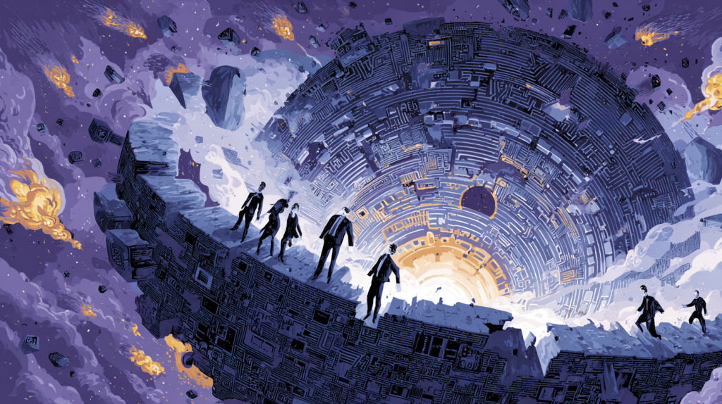 coincu A giant vault shaped like a blockchain floating in space 400e8a6a 2897 4dc0 afc0 fae21a803e1c