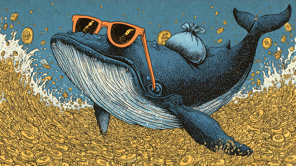 coincu A whale with sunglasses and a money bag splashing around 99991a67 dcac 4bbc ba8d 65cabe752e86 1