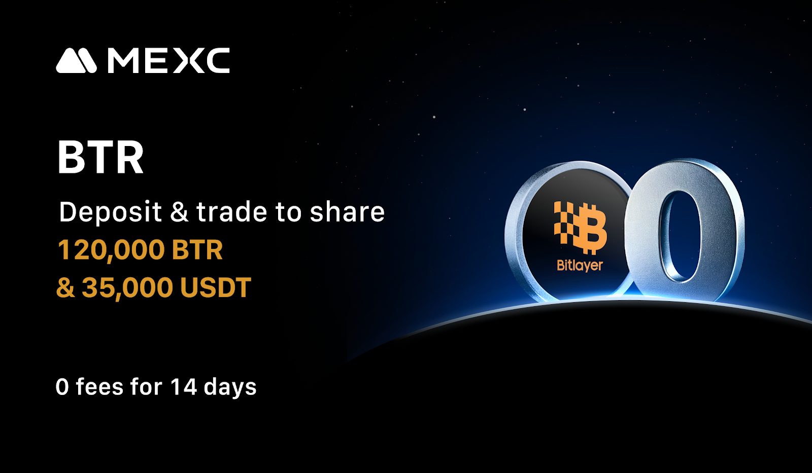 MEXC Lists Bitlayer (BTR) and Launches Airdrop+ Event with 120,000 BTR and 35,000 USDT Prize Pool