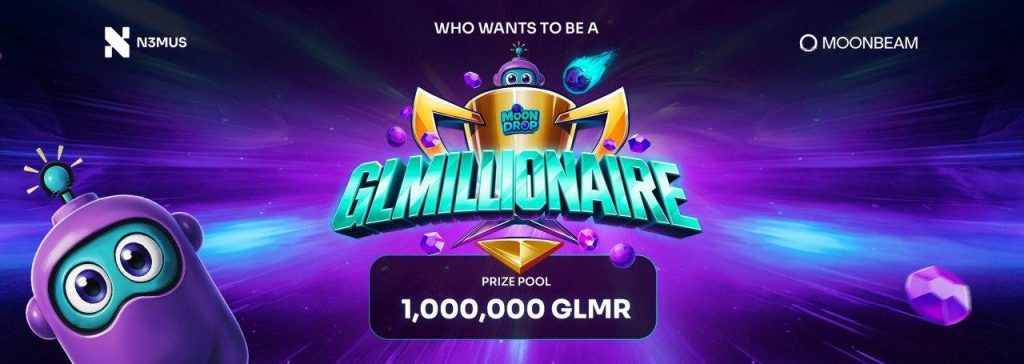 Moonbeam and N3MUS Launch “GLMillionaiRe”: A High-Stakes, Onchain Gaming Tournament with 1 Million GLMR in Prize Money 1 Moonbeam and N3MUS Launch “GLMillionaiRe”: A High-Stakes, Onchain Gaming Tournament with 1 Million GLMR in Prize Money