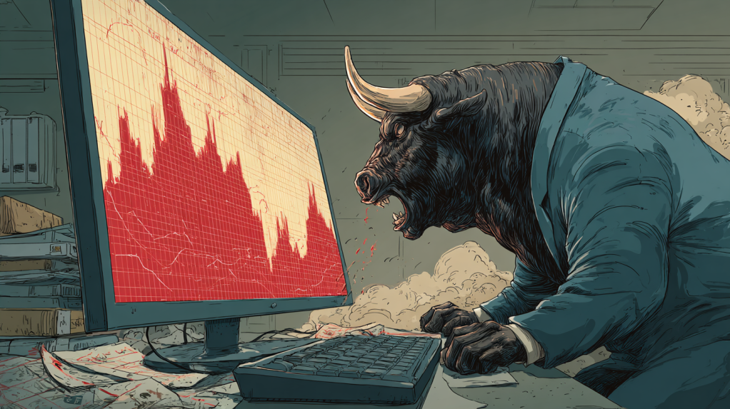coincu A bull in a business suit aggressively eyeing a giant bu 01ff3c38 d737 447c a42f 036d0939b328 1