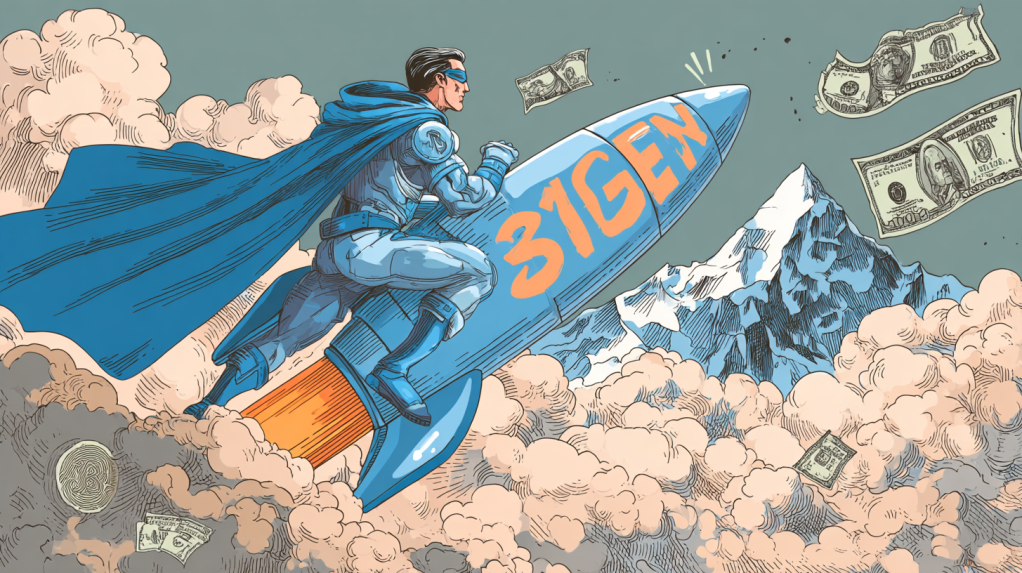 coincu A crypto trader in a superhero cape holding a rocket lab db1b1587 7a62 449a bc58 38e09f35acc1 1