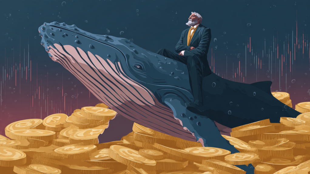 coincu A whale wearing a business suit stacking Chainlink token c4e1ae8a 042a 492d 9047 8bb4a460c61f 1 1
